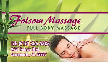 Spa BC012 Massage Business Card Front